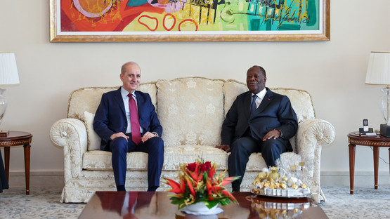 Fildişi Sahili Devlet Başkanı Alassane Quattara ile G&ouml;r&uuml;şme
