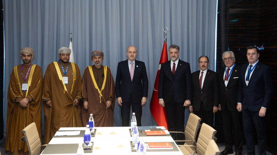 Umman Şura Meclisi Başkanı Khalid Bin Hilal Bin Nasser Al Maawali ile G&ouml;r&uuml;şme
