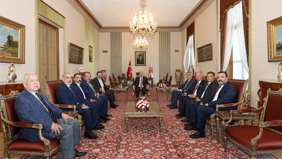 TBMM Başkanı Kurtulmuş, Türkiye Odalar Ve Borsalar Birliği Başkanı Hisarcıklıoğlu’nu Kabul Etti - Resim: 1