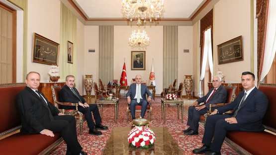 TBMM Başkanı Kurtulmuş, Büyük Birlik Partisi Genel Başkanı Destici’yi Kabul Etti - Resim: 1