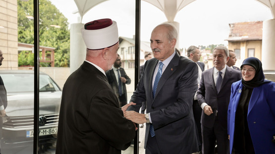 TBMM Başkanı Kurtulmuş, Bosna Hersek İslam Birliği Başkanı Kavazoviç İle Görüştü - Resim: 1