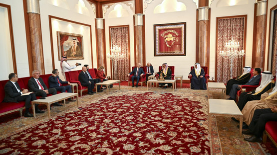 Kral Hamad bin Isa Al Khalifa ile G&ouml;r&uuml;şme