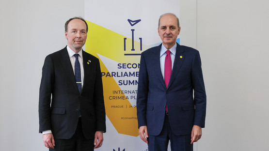 Finlandiya Meclis Başkanı Jussi Halla-aho ile G&ouml;r&uuml;şme