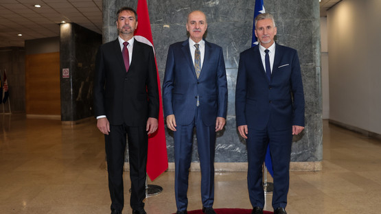 Bosna Hersek Temsilciler Meclisi Başkanı Marinko &Ccedil;avara ve Halklar Meclisi Başkanı Kemal Ademovic ile G&ouml;r&uuml;şme