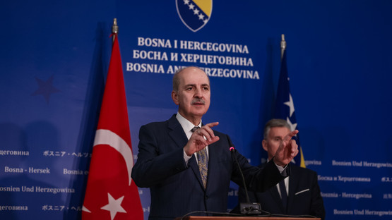 Bosna Hersek Temsilciler Meclisi Başkanı Marinko &Ccedil;avara ve Halklar Meclisi Başkanı Kemal Ademovic ile G&ouml;r&uuml;şme