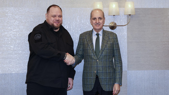 Ukrayna Meclis Başkanı Ruslan Stefan&ccedil;uk ile G&ouml;r&uuml;şme