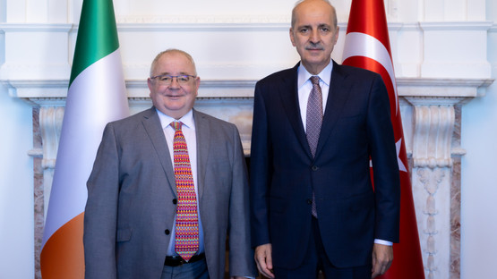 İrlanda Parlamentosu Temsilciler Meclisi Başkanı Sean O Fearghail ile G&ouml;r&uuml;şme
