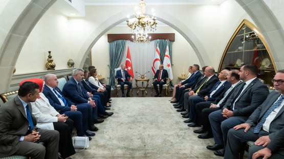 KKTC Cumhurbaşkanı Ersin Tatar ile G&ouml;r&uuml;şme