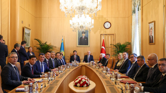 Kazakistan Parlamentosu Meclis Başkanı Yerlan Koşanov ve Beraberindeki Heyet ile Heyetlerarası G&ouml;r&uuml;şme