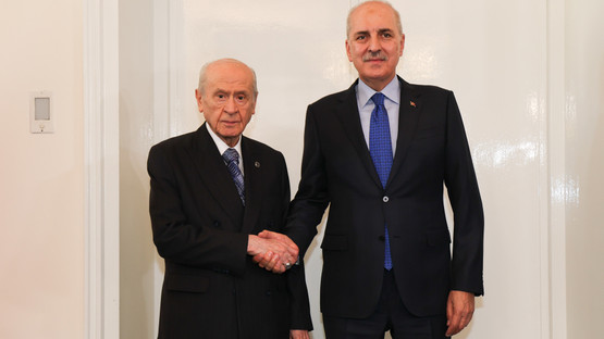 TBMM Başkanı Kurtulmuş, Mhp Genel Başkanı Bahçeli'yi Ziyaret Etti - Resim: 1