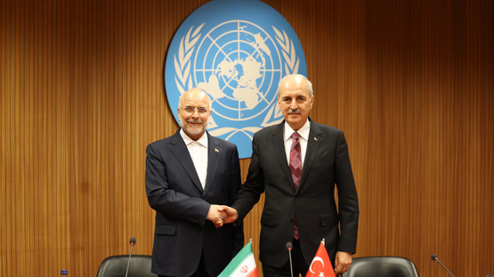 TBMM BAŞKANI KURTULMUŞ, İRAN İSLAMİ DANIŞMA MECLİSİ BAŞKANI GHALİBAF İLE GÖRÜŞTÜ - Resim: 1