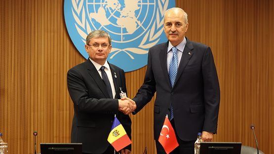 TBMM BAŞKANI KURTULMUŞ, MOLDOVA PARLAMENTO BAŞKANI IGOR GROSU İLE BİR ARAYA GELDİ - Resim: 1