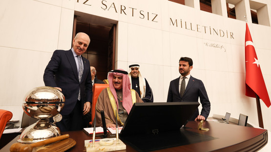 Bahreyn Temsilciler Meclisi Başkanı Ahmed Al Musalam ile Genel Kurul Salonunun Ziyareti
