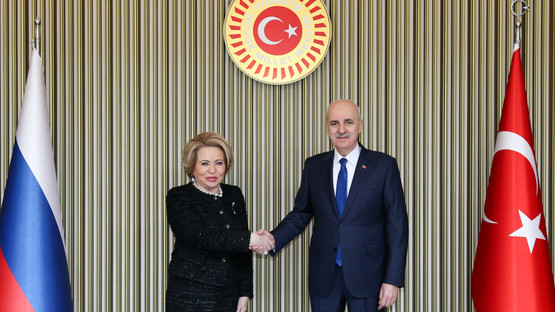Rusya Federasyonu Konsey Başkanı Valentina Matviyenko'yu Karşılama