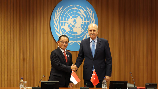 Singapur Parlamento Başkanı Seah Kian Peng ile G&ouml;r&uuml;şme