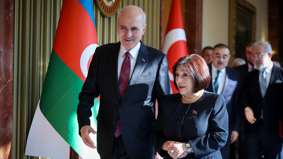 Azerbaycan Milli Meclis Başkanı Sahiba Gafarova ile Y&uuml;r&uuml;y&uuml;ş