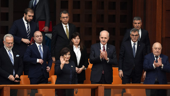 Azerbaycan Milli Meclis Başkanı Sahiba Gafarova ile Genel Kurulu Selamlama
