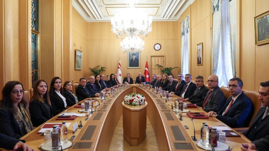KKTC Meclis Başkanı Ziya &Ouml;zt&uuml;rkler ve Beraberindeki Heyetle Heyetlerarası G&ouml;r&uuml;şme