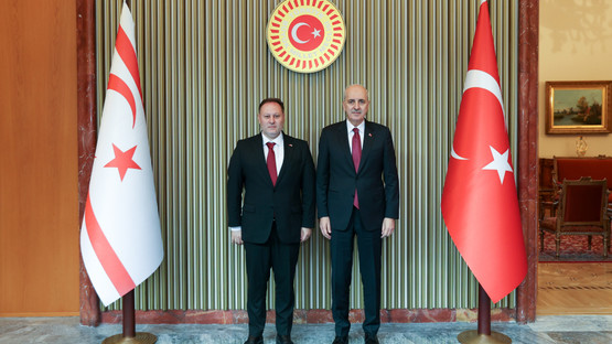 KKTC Meclis Başkanı Ziya &Ouml;zt&uuml;rkler'i Karşılama