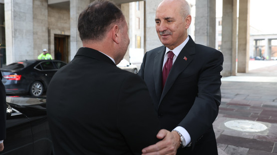 KKTC Meclis Başkanı Ziya &Ouml;zt&uuml;rkler'i Karşılama