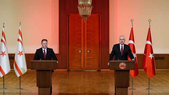 KKTC Meclis Başkanı Ziya &Ouml;zt&uuml;rkler ile Ortak Basın Toplantısı