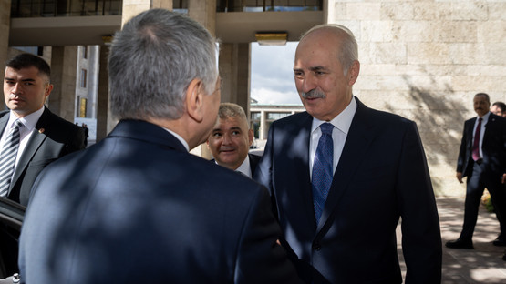 Macaristan Ulusal Meclis Başkanı Laszlo Kover'ı Karşılama