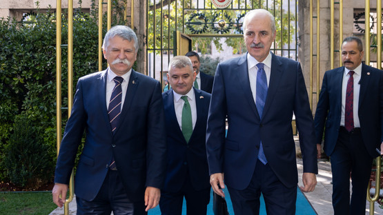 Macaristan Ulusal Meclis Başkanı Laszlo Kover'ı Karşılama