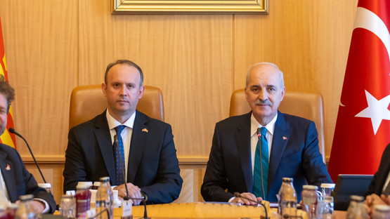 Kuzey Makedonya Meclis Başkanı Afrim Gaşi ve Beraberindeki Heyet ile Heyetlerarası G&ouml;r&uuml;şme