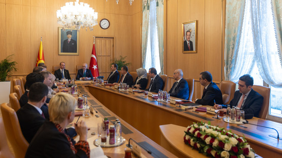 Kuzey Makedonya Meclis Başkanı Afrim Gaşi ve Beraberindeki Heyet ile Heyetlerarası G&ouml;r&uuml;şme