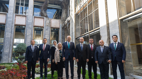 Kuzey Makedonya Meclis Başkanı Afrim Gaşi ile 15 Temmuzda Bombalanan Yerin Ziyareti