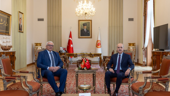 Karadağ Meclis Başkanı Andrija Mandic ile Makamda G&ouml;r&uuml;şme