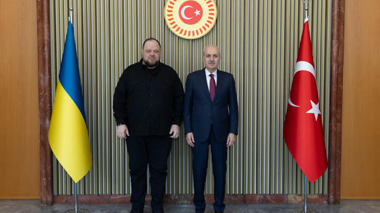 Ukrayna Meclis Başkanı Ruslan Stefanchuk'u Karşılama