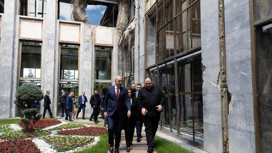 Ukrayna Meclis Başkanı Ruslan Stefanchuk ile 15 Temmuzda Bombalanan Yerin Ziyareti