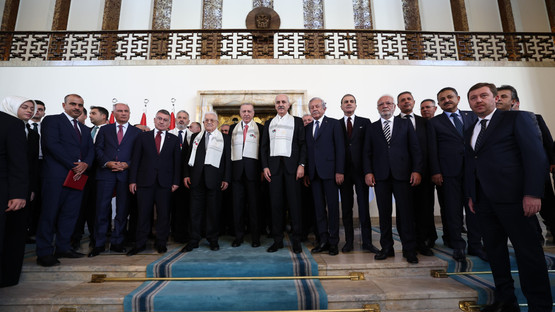 Filistin Devlet Başkanı Mahmud Abbas ile Genel Kurul Sonrası Fotoğraf &Ccedil;ekimi