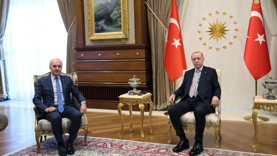 CUMHURBAŞKANI ERDOĞAN, TBMM BAŞKANI KURTULMUŞ'U KABUL ETTİ - Resim: 3
