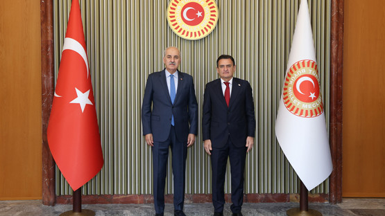 TBMM BAŞKANI KURTULMUŞ, İÇİŞLERİ BAKANI YERLİKAYA VE KKTC İÇİŞLERİ BAKANI OĞUZ’U KABUL ETTİ - Resim: 2