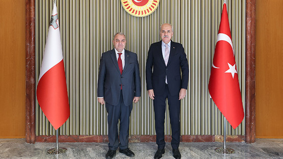 TBMM Başkanı Kurtulmuş, Malta Temsilciler Meclisi Başkanı Farrugia ile Meclis’te Bir Araya Geldi - Resim: 1