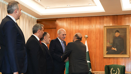 TBMM Başkanı Kurtulmuş, Pakistan Cumhurbaşkanı Zerdari Tarafından Kabul Edildi - Resim: 1