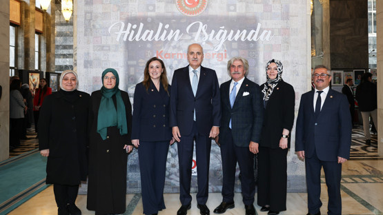 TBMM Başkanı Kurtulmuş, TBMM’deki “Hilalin Işığında” Sergisini Gezdi - Resim: 2