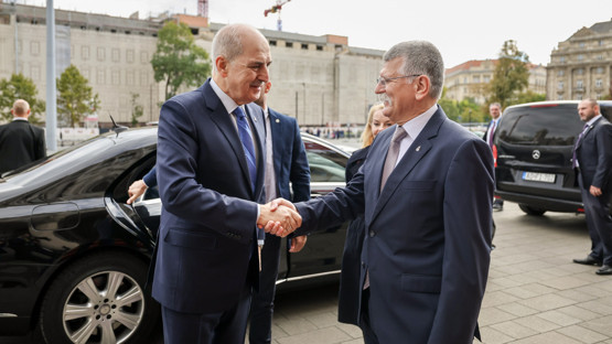 Macaristan Ulusal Meclisi Başkanı Laszlo K&ouml;ver ile G&ouml;r&uuml;şme