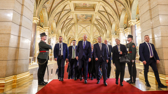 Macaristan Ulusal Meclisi Başkanı Laszlo K&ouml;ver ile G&ouml;r&uuml;şme