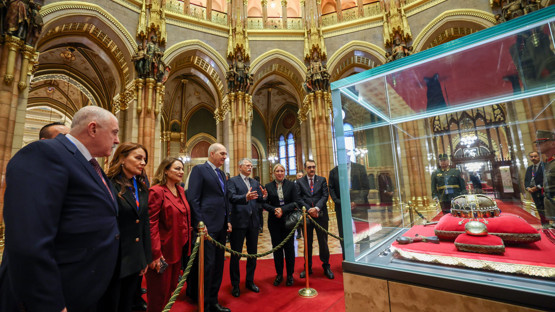 Macaristan Ulusal Meclisi Başkanı Laszlo K&ouml;ver ile G&ouml;r&uuml;şme