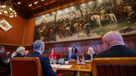 Macaristan Ulusal Meclisi Başkanı Laszlo K&ouml;ver ile G&ouml;r&uuml;şme