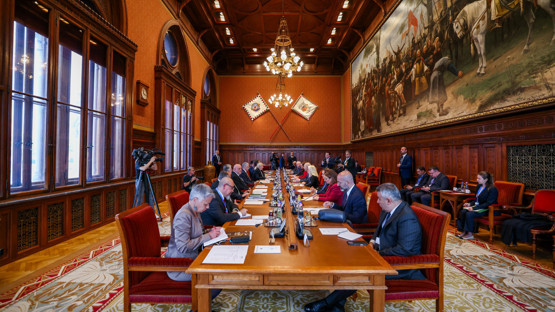 Macaristan Ulusal Meclisi Başkanı Laszlo K&ouml;ver ile G&ouml;r&uuml;şme