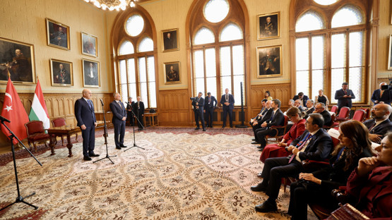 Macaristan Ulusal Meclisi Başkanı Laszlo K&ouml;ver ile Ortak Basın A&ccedil;ıklaması