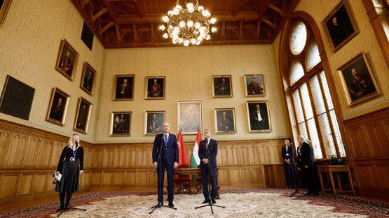 Macaristan Ulusal Meclisi Başkanı Laszlo K&ouml;ver ile Ortak Basın A&ccedil;ıklaması