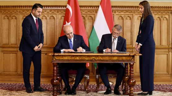 Macaristan Ulusal Meclisi Başkanı Laszlo K&ouml;ver ile Mutabakat Zaptının İmzalanması