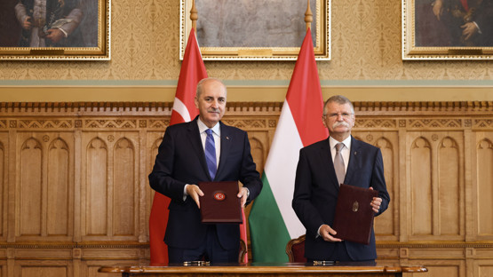 Macaristan Ulusal Meclisi Başkanı Laszlo K&ouml;ver ile Mutabakat Zaptının İmzalanması