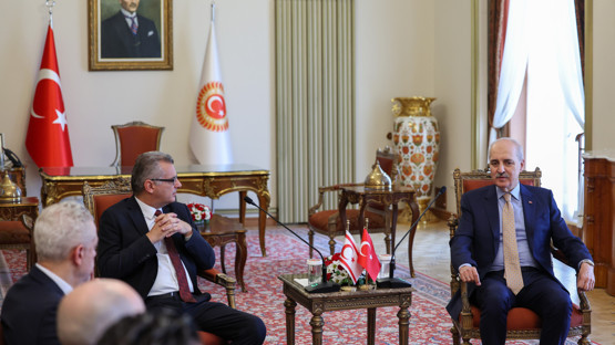 TBMM Başkanı Kurtulmuş, KKTC Cumhurbaşkanı Erhürman İle Görüştü - Resim: 4