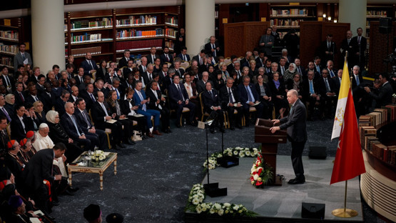 TBMM Başkanı Kurtulmuş, Papa 14. Leo’nun Katılımıyla Cumhurbaşkanlığı Millet Kütüphanesinde Gerçekleştirilen Toplantıya Katıldı - Resim: 2